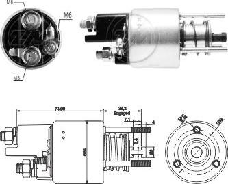 ZM ZM 3-397 - Магнітний перемикач, стартер autodetail.com.ua