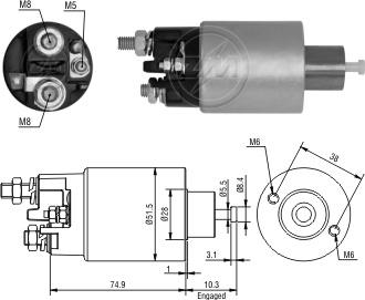 ZM ZM-2993 - Магнітний перемикач, стартер autodetail.com.ua