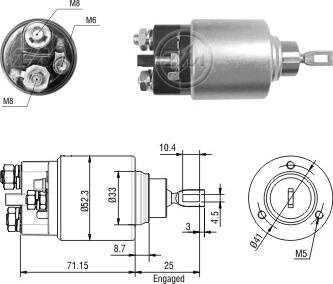 ZM ZM-2371 - Магнітний перемикач, стартер autodetail.com.ua