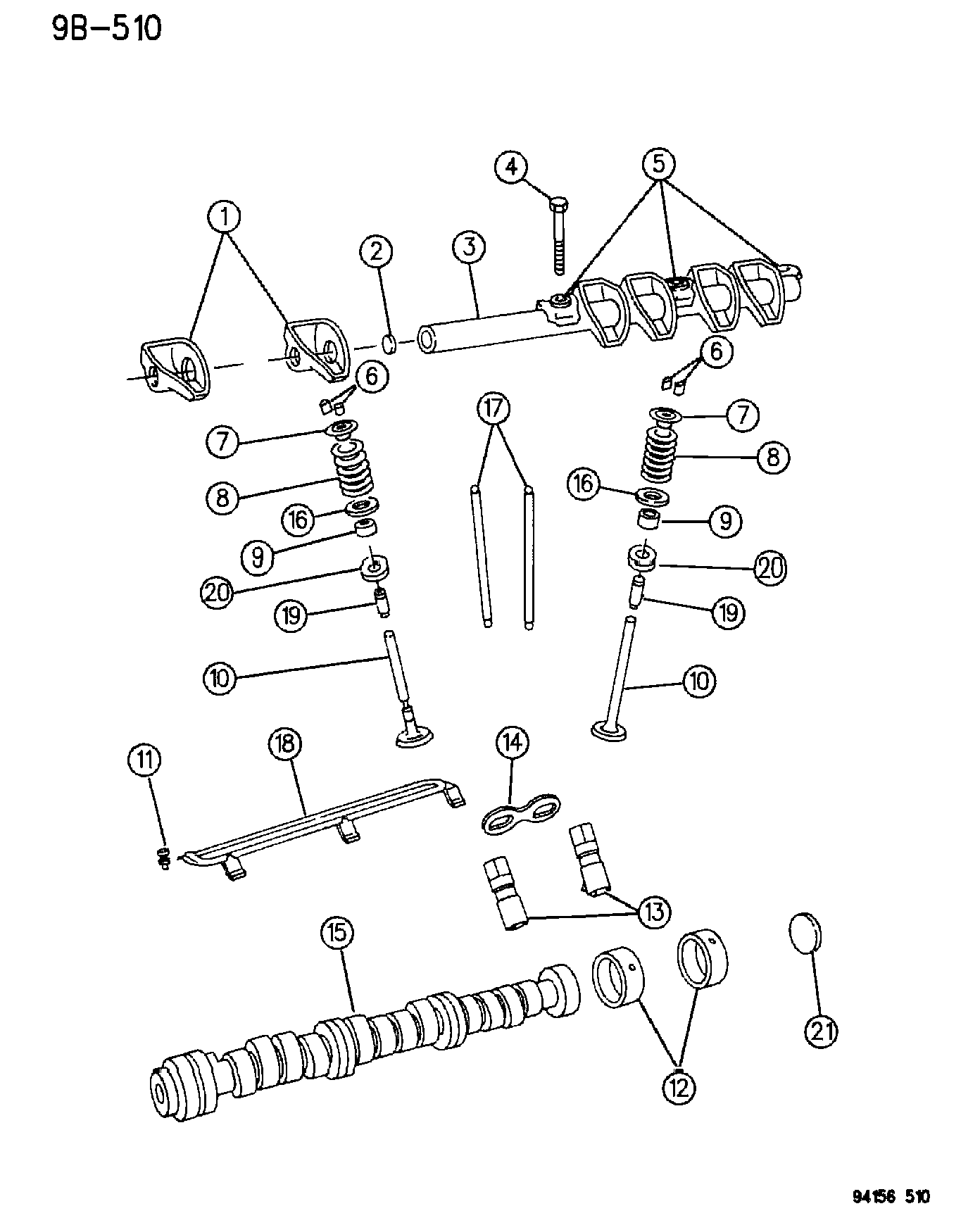 MOPAR PARTS 444 8152 - SHAFT ROCKER ARM autodetail.com.ua