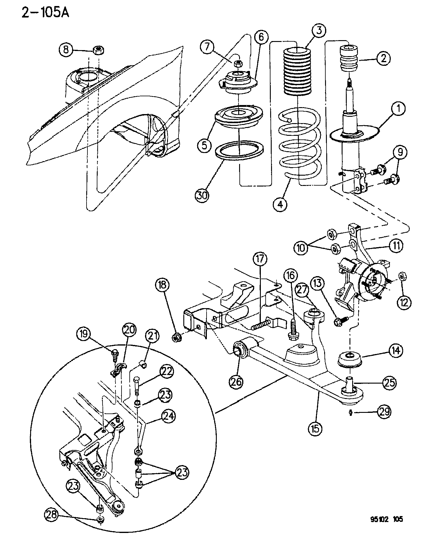 MOPAR PARTS 462 6447 - BUSHING, PIVOT FRONT autodetail.com.ua