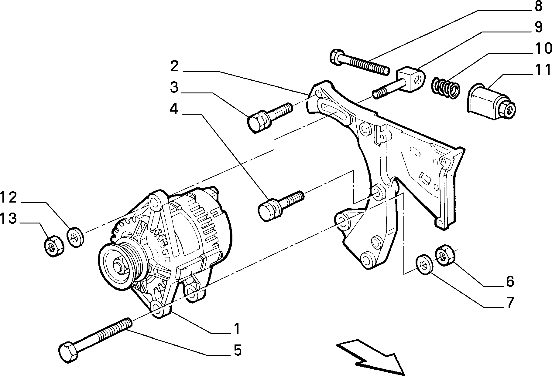 MOPAR PARTS 16592225 - SCREW M8X55 autodetail.com.ua