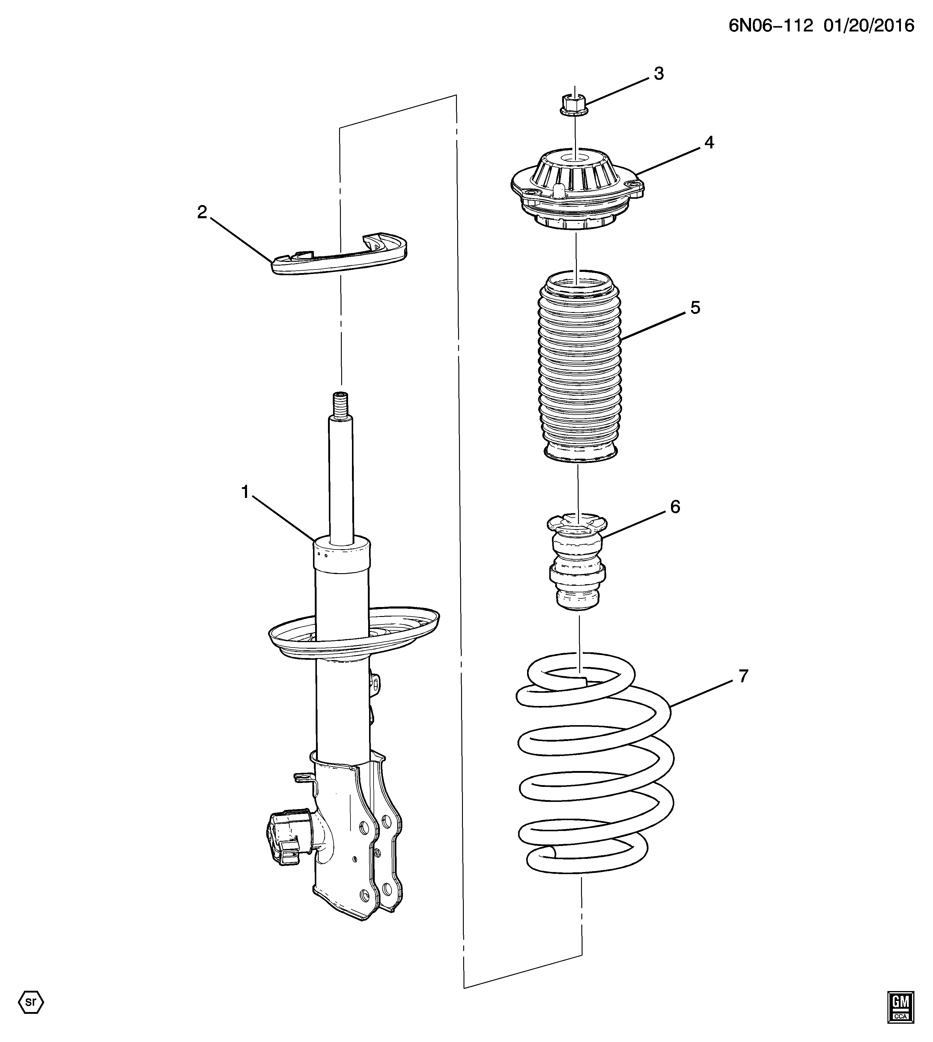 General Motors 84153144 - BUMPER,FRT SUSP STRUT autodetail.com.ua