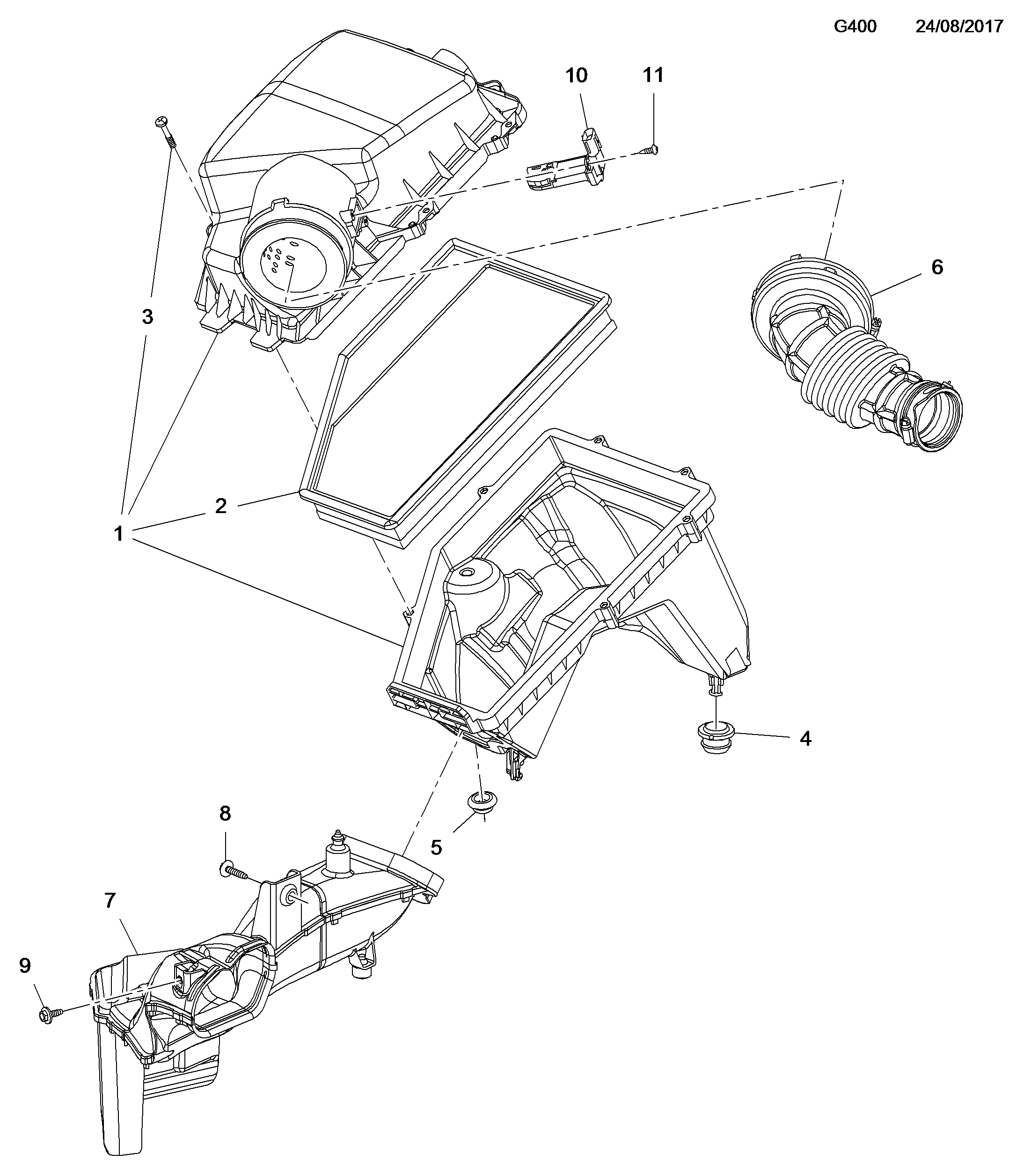 General Motors 84262658 - DUCT, AIR INTAKE autodetail.com.ua