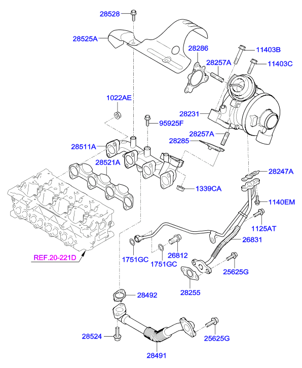 KIA-HYUNDAI 282852A700 - Ущільнення, компресор autodetail.com.ua
