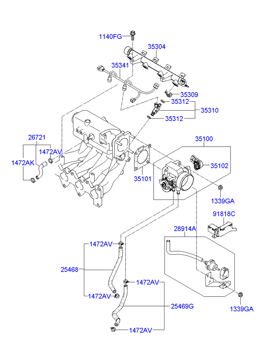 KIA-HYUNDAI 3517026900 - Датчик, положення дросельної заслінки autodetail.com.ua