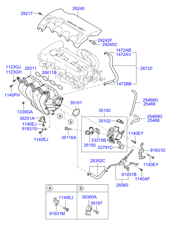 KIA-HYUNDAI 35170-26910 - Датчик, положення дросельної заслінки autodetail.com.ua