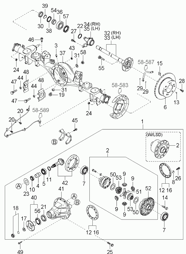 KIA-HYUNDAI 0K71027238 - Ущільнювальне кільце вала, диференціал autodetail.com.ua