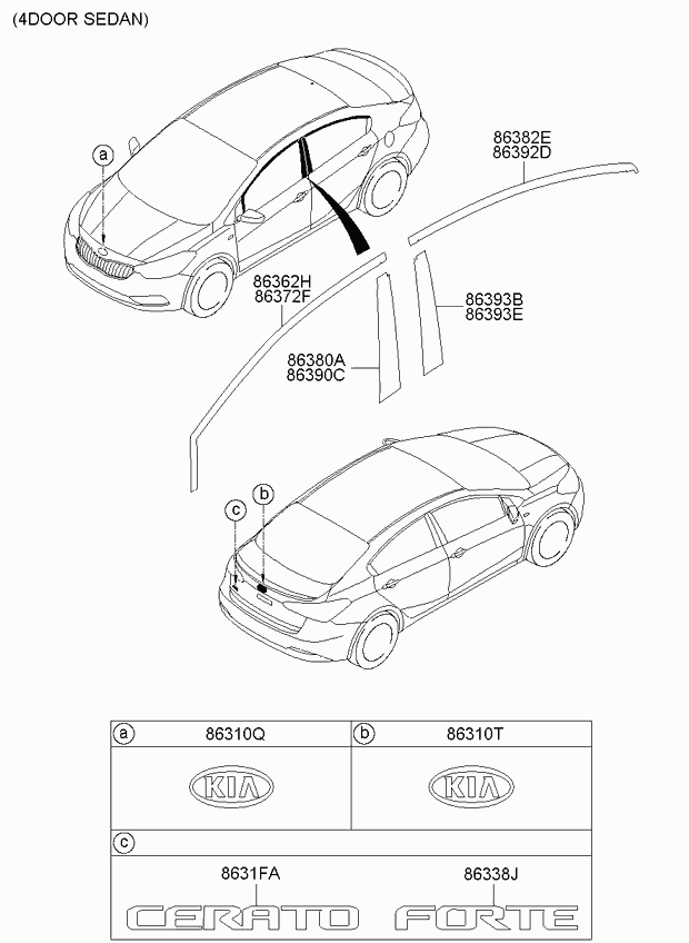 KIA-HYUNDAI 863201W250 - Емблема autodetail.com.ua