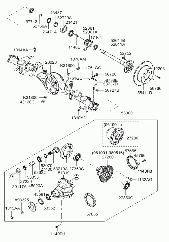KIA-HYUNDAI 0K71027238 - Ущільнювальне кільце вала, диференціал autodetail.com.ua