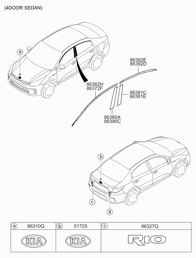 KIA-HYUNDAI 863201W250 - Емблема autodetail.com.ua