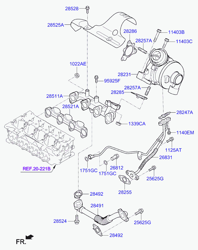 KIA-HYUNDAI 282852A700 - Ущільнення, компресор autodetail.com.ua