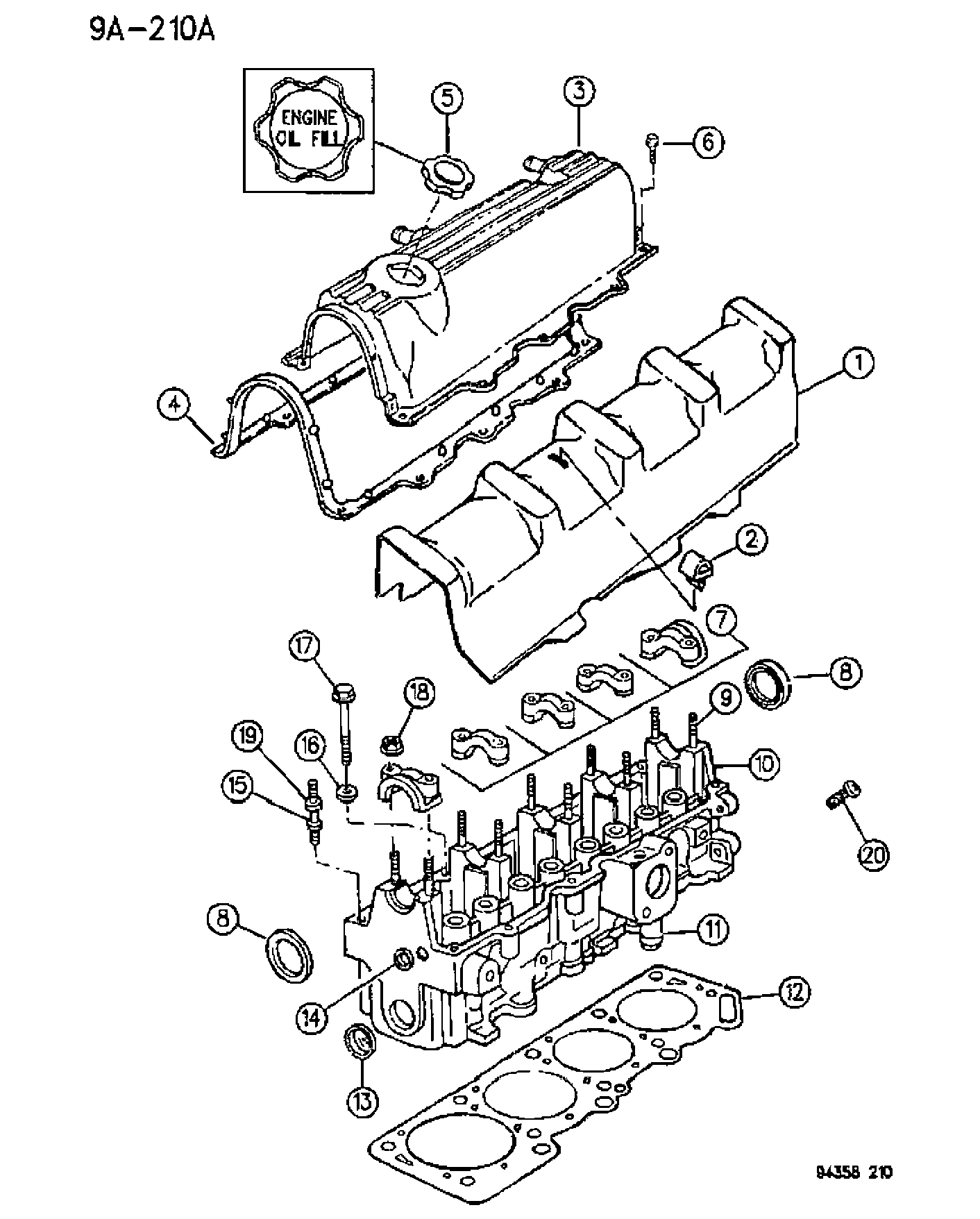 MOPAR PARTS 434 3882 - GASKET, FOR ALUMINUM CYL HEAD COVER autodetail.com.ua