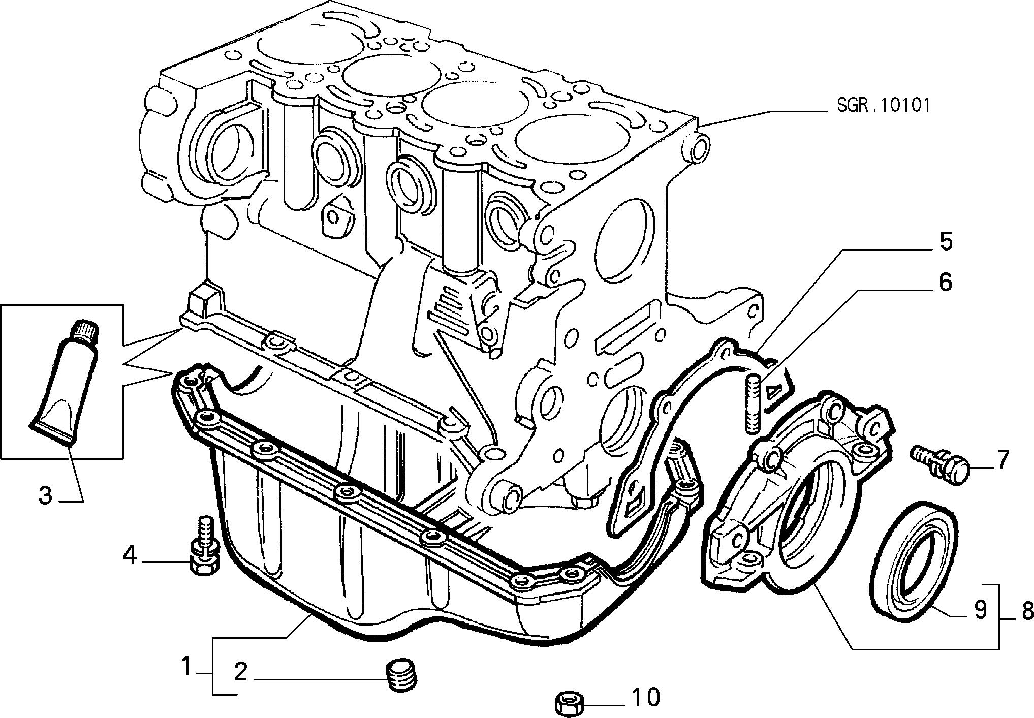 MOPAR PARTS 46515152 - OIL SUMP COMPL autodetail.com.ua