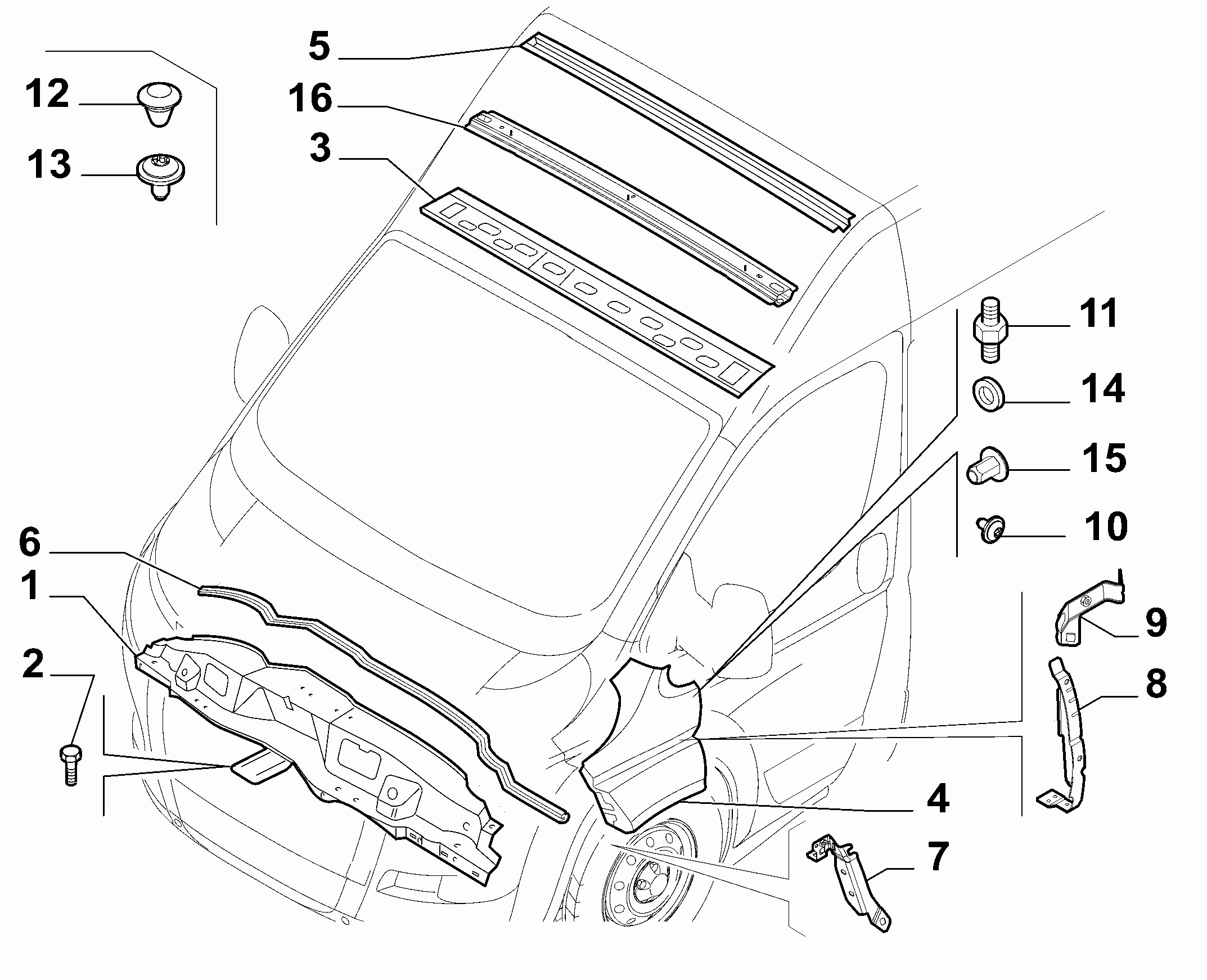 MOPAR PARTS 1350054080 - BRACKET RH autodetail.com.ua