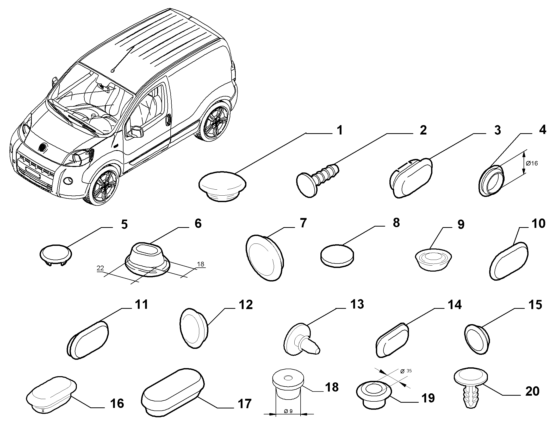 MOPAR PARTS 1362318080 - PLUG autodetail.com.ua